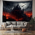 cheap Halloween Wall Tapestries-Halloween Hanging Tapestry Horror Castle Photograph Backdrop Jack O Lantern Wall Art Large Tapestry Mural Decor Blanket Curtain Home Bedroom Living Room Decoration Death Selfie