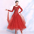 ieftine Sala de bal standard-rochie de dans eleganta pentru femei competitie vals rochie de dans tango cu maneca lunga costume moderne sandard