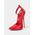 cheap Nightlife Party-Women&#039;s Red Patent Leather Stiletto Heels - Pointed Toe High Heels with Rhinestone Ankle Strap for Nightlife Parties and Clubwear