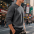 voordelige Basis Sweatshirts-Voor heren Sweatshirt Zwart Wit Leger Groen Khaki Donkergrijs Strakke ronde hals Effen Jacquard Geribd Met Textuur Brei-textuur Sport &amp; Outdoor Dagelijks Feestdagen Polyester Streetwear Basic Casual