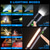 preiswerte Taschenlampen-Auto-Detailleuchte wiederaufladbar, Lackkorrektur-Inspektionsleuchte mit Magnetfuß &amp;Haken, tragbare LED-Arbeitsleuchte für Autopflege, Farbabstimmung &amp;Reparaturen