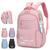 preiswerte Kinder- und Teenager-Rucksäcke-Süßer Schulrucksack mit Katzen-Print für Mädchen mit Schlüsselanhänger, leichte, wasserdichte Büchertasche, Pink, Lila, Blau, Schwarz