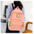 cheap Kids &amp; Teen Backpacks-Girls 5-in-1 Solid Color Backpack Set – Stylish Blue School Bag with Tote, Crossbody, Pencil Case and Clutch for Teen Students and Campus Use
