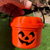 preiswerte Halloween-Mini-Boo-Eimer-Halloween-Dekorationen – Retro-Süßes-oder-Saures-Eimer aus Kunststoff mit Kürbisgesichtern, orange, lila, grün, beige – perfekt für Süßigkeiten, Snacks und Heimdekor,