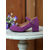 economico Scarpe Mary Jane-Scarpe da donna con tacco a blocco, modello Mary Jane viola – décolleté in similpelle con punta tonda e cinturino regolabile, ideali per le uscite quotidiane, gli eventi scolastici o l'ufficio