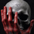 cheap Halloween-Resin Skull Head Sculpture Handheld Resin Skeleton Craft Gothic Decoration,Horrible Halloween Skeleton Skull, Realistic Human Bones Skull Model for Haunted House