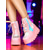 voordelige Mode laarzen-Roze platform combat boots voor dames, holografische veterschoenen met dikke hak en rits aan de zijkant, gedurfde streetstyle voor uitgaansgelegenheden en feestoutfits