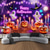 voordelige halloween wandtapijten-Halloween Blacklight Wandtapijt Schattig Spook Pompoen UV Reactief Glow in the Dark Bos Trippy Berg Mistige Begraafplaats Spook Hengende Wandtapijt Wanddecoratie Muurschildering voor Woonkamer
