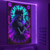 preiswerte Halloween-Wandteppiche-Schwarzlicht Wandteppich Skelett Tarotkarte Leuchtend im Dunkeln Glow Party UV reaktiv Trippy Nebelig hängender Wandteppich Wandkunst Wandmalerei für Wohnzimmer Schlafzimmer