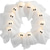 cheap Halloween Outdoor-Halloween Ghost Wreath, 12 LED Light-Up White Ghost Garland, Spooky Indoor &amp; Outdoor Hanging Decoration for Front Door, Wall, Party, Battery-Powered Halloween Decor, Holiday Spooky Garland