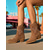 cheap Cowboy &amp; Western Boots-Women's Brown Suede Western Cowboy Boots - Comfortable Walking Mid-Calf Pointed Toe Block Heel Boots for Ladies, Bohemian Style, Ideal for Music Festivals, Rodeos, and Fall Outfits