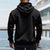 economico felpe con cappuccio da uomo di base-Per uomo Felpa con cappuccio Felpa con cappuccio e zip corta Felpa con cappuccio in pile Nero Bianco Blu marino Cachi Grigio chiaro Con Cappuccio Semplice Tasca Sport &amp; Outdoor Quotidiano Ferie