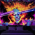 preiswerte Wandteppiche-Halloween Schwarzlicht Wandteppich Flammen-Joker UV-reaktiv Leuchtend im Dunkeln Wald Trippy Bergnebel Friedhof Geist Hängender Wandteppich Wandkunst Wandmalerei für Wohnzimmer Schlafzimmer