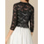voordelige moeders wikkels-Moeder Wraps Elegant Dames 3/4 mouw Kant Bruiloftsomslagen Met Kant Voor Bruiloft Zomer
