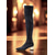 abordables Bottes à la mode-Bottes noires à strass au-dessus du genou pour femmes, bout pointu et talon carré - Chaussures de soirée scintillantes
