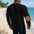 baratos Camiseta de malha waffle-Homens Camiseta Camisetas Camiseta de malha waffle T-shirt Manga Longa Decote V Primavera Outono Bloco de cor Moda Designer Básico Cordões Férias Rua Para Noite Adamascado Preto Branco Top Tee para