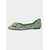 baratos Sapatilhas de mulher-sapatilhas femininas verdes com strass e pérolas - sapatos sociais de bico fino com fivela para coquetéis &amp;eventos noturnos
