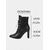 abordables Victoriano &amp; Eduardo-Botines rojos de tacón alto con cordones para mujer: botas estilo victoriano retro chic de piel sintética y encaje para looks de otoño, ropa de calle y eventos festivos.