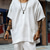 cheap Men's Basic Tees sets-Men's T-shirt Suits 2 Pieces Outfits Tee &amp; Shorts Short Sleeve Crew Neck Summer Plain Fashion Casual 2 Piece Vacation Daily Wear Going out Black White Top Tee for Men