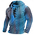 cheap 3D Pattern-Men's Abstract 3D Stylish Ethnic Casual Patchwork Vintage Retro Long Sleeve Hooded Streetwear Blue Yellow Red Brown Drawstring Fall Winter Designer S M L XL XXL XXXL