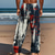 abordables Pantalons décontractés imprimés pour hommes-Homme Dégradé de Couleur Art abstrait Pantalons Pantalon décontracté Pantalons Amples Taille Moyenne Occasionnel Extérieur Vacances Taille élastique avec cordon de serrage Pantalon en lin avec poches