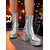 abordables Estilo Disco y Hippie de los años 70-Botines de plataforma de piel sintética dorada metalizada para mujer: botas de tacón alto grueso con cremallera estilo disco de los años 80 para fiestas retro, discotecas y actuaciones en el escenario.