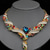 abordables Parures de Bijoux-Parure de bijoux 2 Chrome Boucles d'oreilles Collier Femmes Élégant ancien Mode Le style rétro Classique Parure de Bijoux Pour Mariage Soirée robe demoiselle d honneur