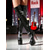 abordables Bottes motard-Bottes à plateforme en similicuir noir pour femme avec chaînes et boucles – bottes à talons aiguilles de style punk sexy pour les performances sur scène, les sorties nocturnes et la mode audacieuse au quotidien