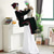 economico Halloween-Giorno dei morti messicano, grande oggetto decorativo elettrico, parco divertimenti di Halloween, casa stregata, scheletro sposa attivato dal movimento, accessorio decorativo