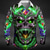 abordables Modèle 3D-Homme Crâne Dragon Flamme Chemise Chemise Boutonnée manche longue Punk gothique sombre Extérieur Fête Été Printemps Col Rabattu Impression 3D chemises à col Violet Orange Vert