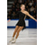 cheap Figure Skating Dresses-Figure Skating Dress Women's Girls' Ice Skating Dress Black Open Back Asymmetric Hem Mesh High Elasticity Training Competition Skating Wear Classic Crystal / Rhinestone Long Sleeve Ice Skating Figure