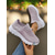cheap Women's Sneakers-Women's Pink Flyknit Slip-On Sneakers with White Sole – Casual Lightweight Walking Shoes for Fitness, Travel and Everyday Wear