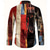 preiswerte Geometrische Muster-Herren Farbblock Patchwork Hemd Knopfhemd Lässiges Hemd Langarm Modisch lässig Urlaub Täglich Streetwear Sommer Frühling Umlegekragen 3D-Druck Hemden mit Kragen Blau Rote Orange Grün