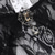 baratos Vestidos-Góticas Maxi Vestidos Blusa Shrug Sino Bruxa Mortícia Addams Renda Veludo Floral Fantasia Mulheres Fantasia Dia Das Bruxas Carnaval Espetáculo Festa Adulto Blusa Vestido