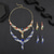abordables Parures de Bijoux-Parure de bijoux 2 Chrome Boucles d'oreilles Collier Femmes Élégant ancien Mode Le style rétro Classique Parure de Bijoux Pour Mariage Soirée robe demoiselle d honneur