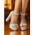 preiswerte Plattform Sandalen-Silberne Plateau-Sandalen mit hohem Absatz für Damen – Partyschuhe mit glitzerndem Knöchelriemen und offener Spitze und Strass-Details, glamouröses Schuhwerk für das Nachtleben, Weihnachtsfeiern und