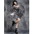 preiswerte Kleider-Gotisch Mini Kleid Minikleid Hexe Schulterfrei Blumen Kostüm Damen Fantasie Halloween Karneval Leistung Party Erwachsene Kleid