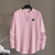 baratos Suéteres básicos-Homens Moletom Branco Gola Redonda Tecido Jacquard Diário Desportos e Ar livre Feriado Poliéster Roupa de rua Básico Casual Primavera Outono Roupa Moletons Moletons Manga Longa