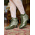 billige Victoriansk og Edwardiansk-Dame lyseblå viktorianske ankelstøvletter med snøring fra 1920-tallet – broguehæler med kamskjellkant og tofarget design, edwardiansk vintage-stil for retrokostymer, cosplay, teselskaper og hverdagsbruk