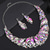 cheap Jewelry Sets-Jewelry Set Two-piece Suit Rhinestone Chrome Earrings Necklace Women's Elegant Vintage Fashion Vintage Style Classic Jewelry Set For Wedding Party Special Occasion