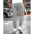 cheap Cargo-Men's Cargo Sweatpants Sweatpants Joggers Trousers Drawstring Pocket Elastic Waist Plain Comfort Daily Sports Outdoor Fashion Casual Black Light Grey Micro-elastic
