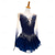 abordables Vestidos de Patinaje Artístico-Vestido de patinaje artístico Mujer Chica Patinaje Sobre Hielo Vestidos Azul Marino Retazos Dedo Pulgar Licra Malla Alta elasticidad Entrenamiento Competición Ropa de Patinaje Clásico Cristal / Strass