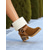 abordables Bottes de neige et d'hiver-Bottines en similicuir pour femme avec revers et boucle en peau lainée – bottines d'hiver décontractées à talons épais pour l'extérieur, les voyages et les tenues douillettes