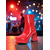 abordables Estilo Disco y Hippie de los años 70-Botines de plataforma de piel sintética dorada metalizada para mujer: botas de tacón alto grueso con cremallera estilo disco de los años 80 para fiestas retro, discotecas y actuaciones en el escenario.