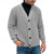 voordelige heren vest trui-Voor heren Vest Trui Bijgesneden trui Gebreide trui Geribd breien Normale tops Dichtknopen Effen V-hals Modieus Klassiek Vakantie Alledaagse kleding Kleding Herfst Winter Zwart Marineblauw M L XL