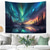 abordables Tapices de pared-tapiz Tapices Galaxia Espacio 3D Místico Cuarto Sala Residencia universitaria Fondo de puerta de pared con decoraciones