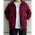 preiswerte Basic-Hoodies für Herren-Herren Kapuzensweatshirt Vollreißverschluss-Kapuzensweatshirt Schwarz Wein Mit Kapuze Einfach Kordelzug Tasche Sport &amp; Outdoor Täglich Ferien Polyester Streetwear Basic Lässig Frühling Herbst