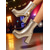 abordables Estilo Disco y Hippie de los años 70-Botines de plataforma de piel sintética dorada metalizada para mujer: botas de tacón alto grueso con cremallera estilo disco de los años 80 para fiestas retro, discotecas y actuaciones en el escenario.