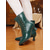 preiswerte Viktorianisch &amp; Edwardianisch-Damenstiefeletten mit Knöpfen im edwardianischen und viktorianischen Stil – zweifarbige Stiefeletten aus Leder mit Retro-Absatz für Kostümveranstaltungen, Vintage-Partys und historische Mode der