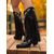 tanie Kowboj i zachodnie buty-Kowbojskie buty damskie w stylu western z frędzlami – brązowe, sięgające do kolan buty ze sztucznej skóry z haftowanymi detalami, w stylu retro country na rodeo, jesienne festiwale i modę na farmę